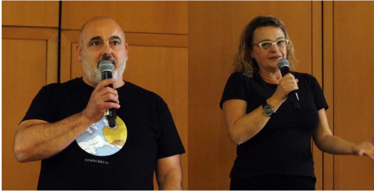 Jordi Alcover i Sílvia Naranjo durant la festa de presentació de La Guia de Vins 2020