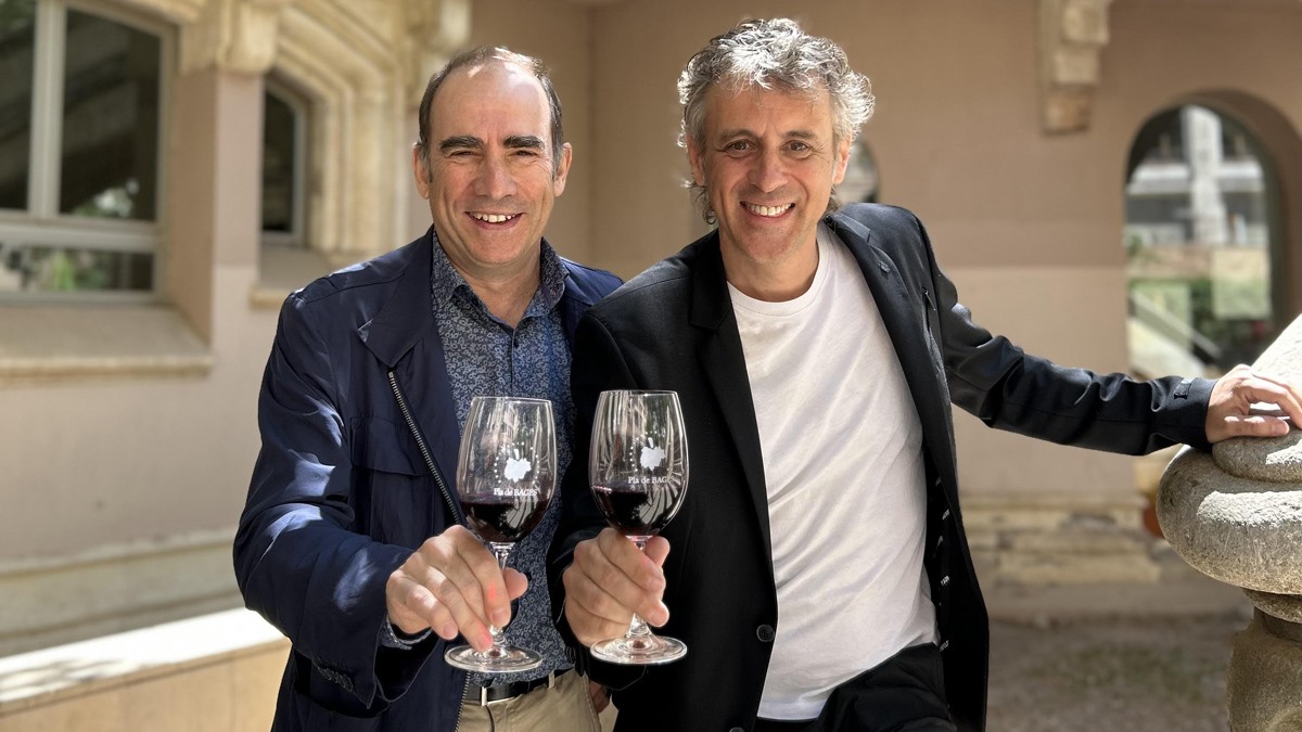 Carles Playà i Joan Soler, presidents entrant i sortint de la DO Pla de Bages