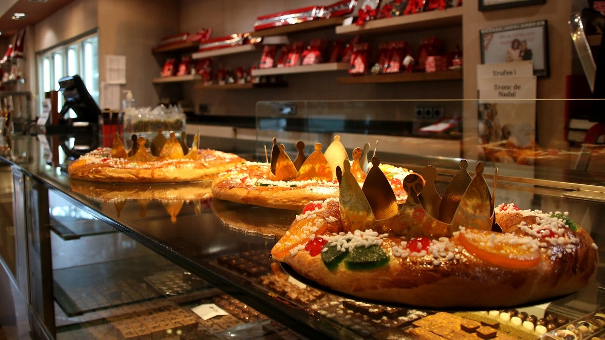 Tortells de Reis que es venen en una pastisseria del Poblenou, a Barcelona